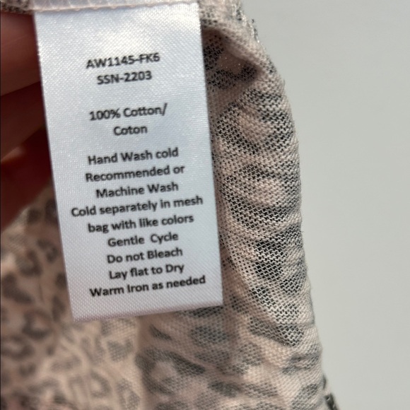 ATM Anthony Thomas Melillo Leopard Print Short Sleeve T-shirt large new - Picture 2 of 6